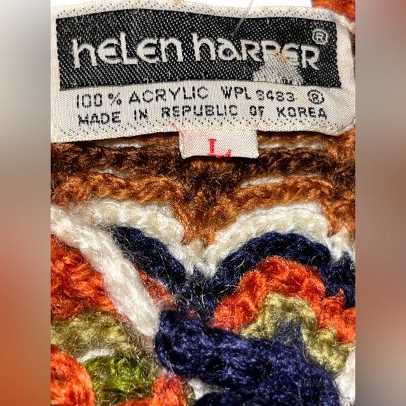 Helen Harper 60/70’s Handmade Crochet Dress Vest Coverup - Picture 6 of 6